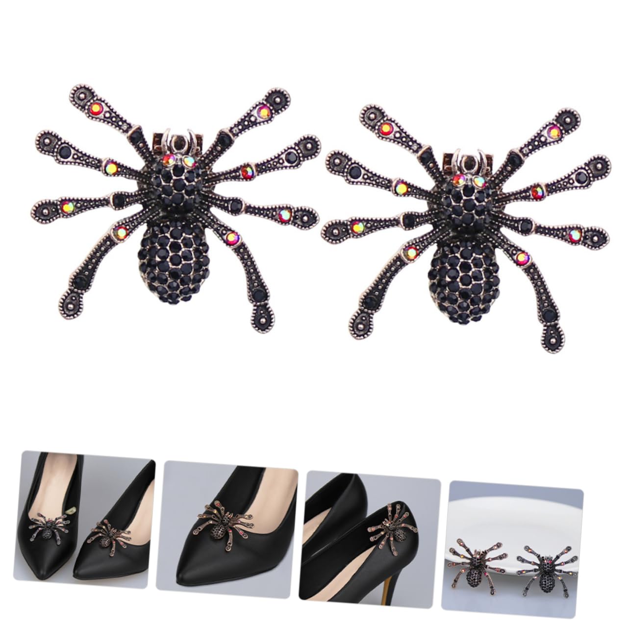 CALLARON Fibbia per scarpe staccabile regalini natale strenne natale decorazioni per scarpe shoes clip incantesimi lacci applique per scarpe fermagli per scarpe décolleté lega