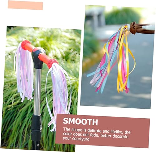 Miniatura 4 de INOOMP 18 Pcs Bicycle Ribbon Bike Streamers Kids Bike Accessories Bikes for Girls Kids Bikes Scooter Grips Bike Tassels for Girls Handlebar Ribbon