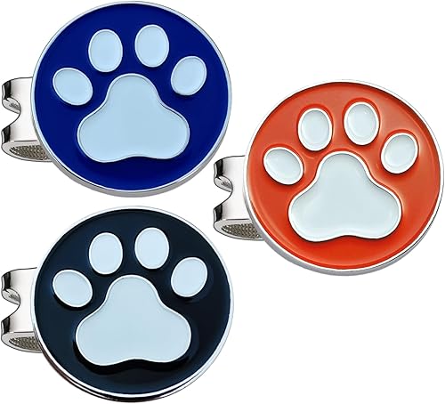 Marcadores de pelota de golf únicos con logotipo de gato lindo marcador de bola con clips magnéticos para sombrero