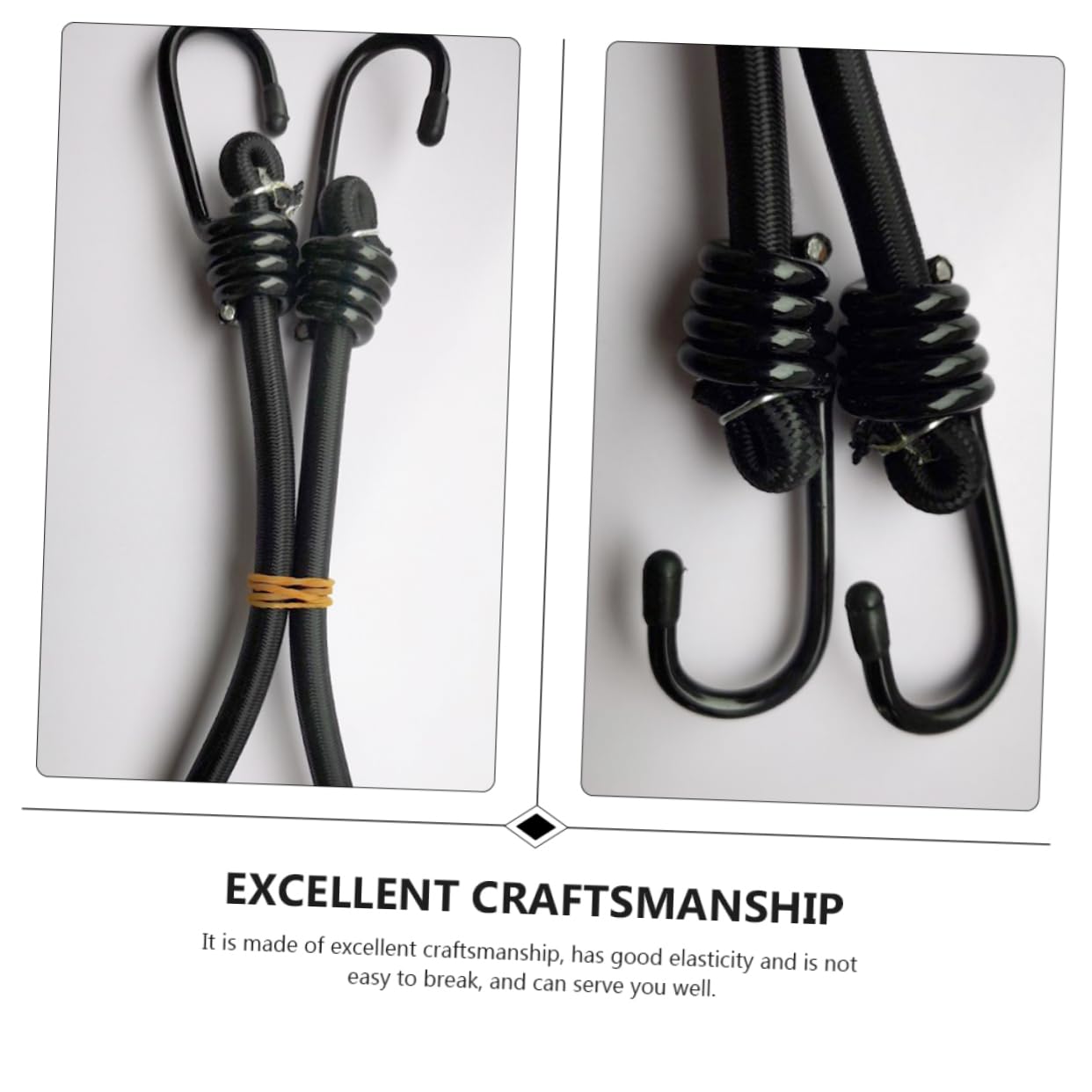 Lurrose 4pezzi Cinghia Elastica per Moto per Bici Cinghia Elastica Fissa per Bagagli Resistenti e Antistrappo Soluzione per Trasporto e Imballaggio