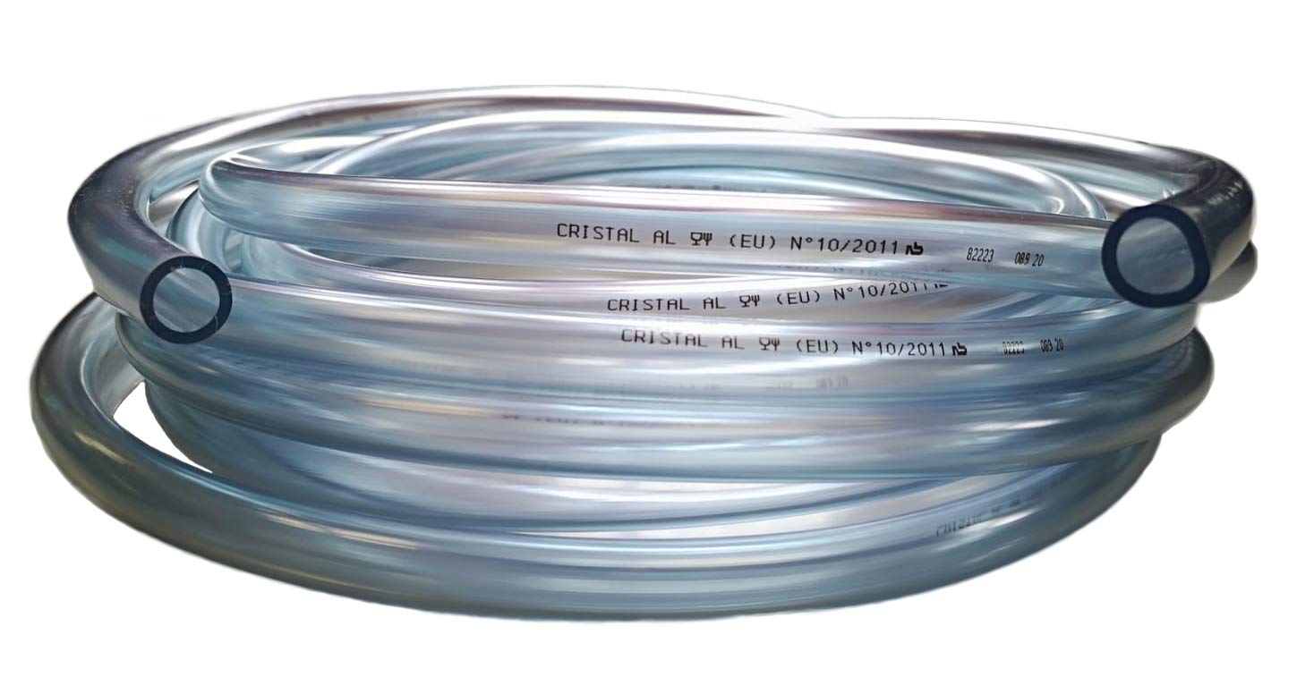 Clear Flexible Foodgrade PVC Unreinforced Hose Pipe Tube Water/Air/Aquarium/Pond (16mm ID x 22mm OD, 10 Metres)
