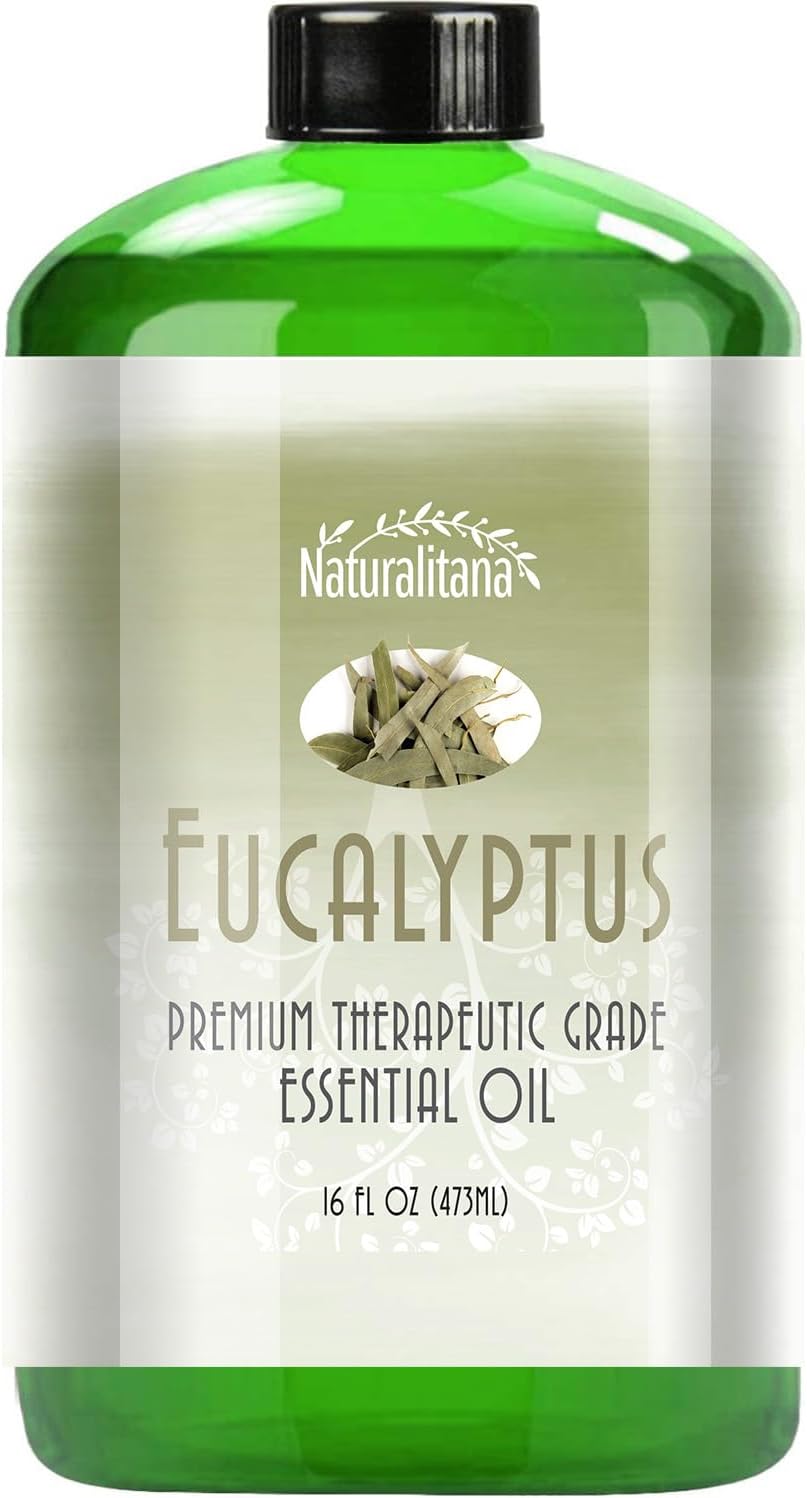 Eucalyptus Essential Oil 16 oz, Therapeutic Grade – Essential Oil for Diffuser, Humidifier, Bath Bombs, Soap & Candle Making