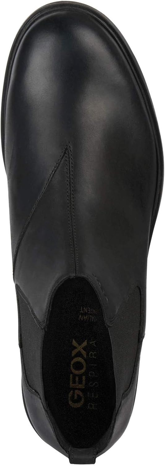 GEOX MENS ADULT RHADALF 9 BLACK ANKLE BOOTS 9
