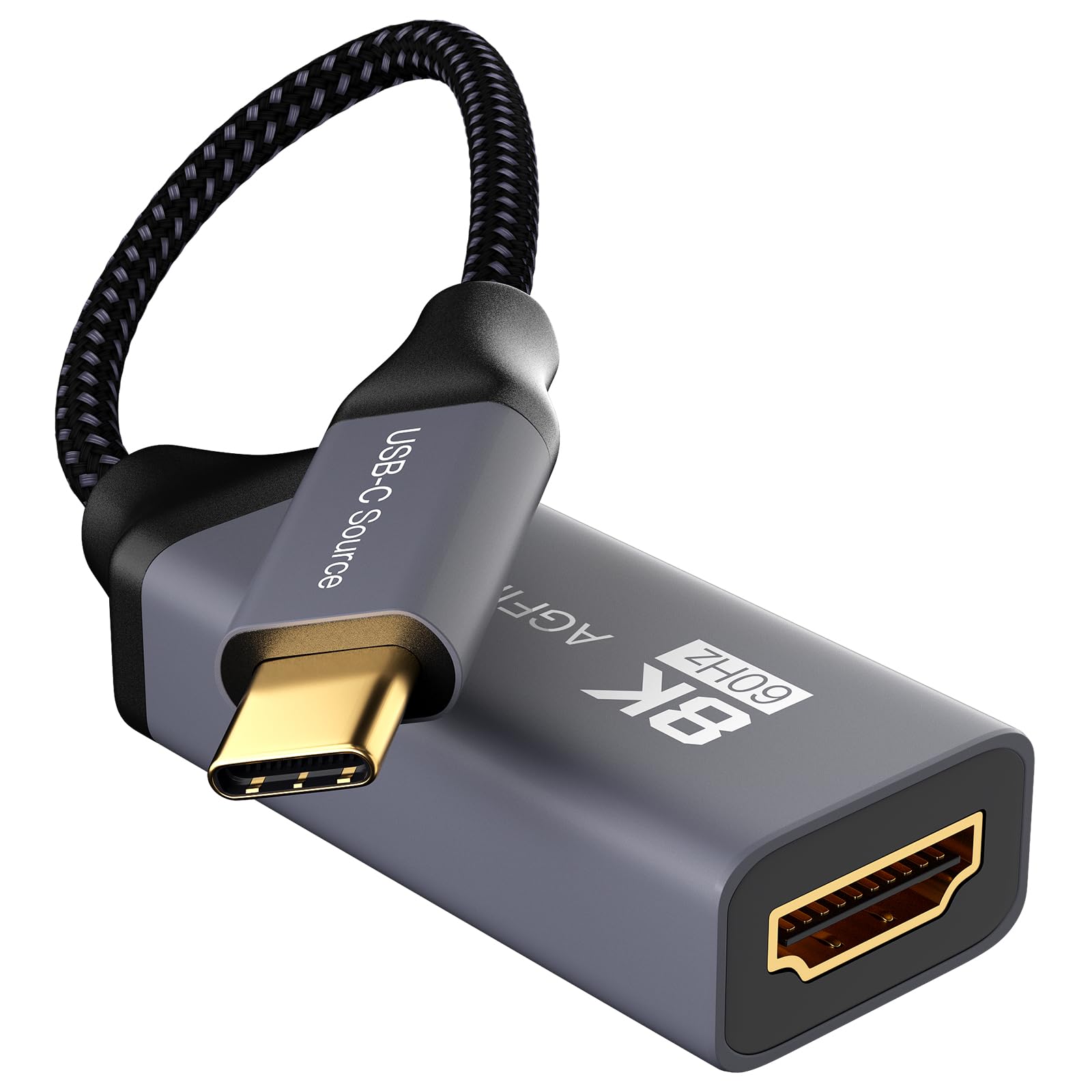 Amazon.co.jp: USB CからHDMI 2.1アダプター 8K@60Hz USB-Cメスから