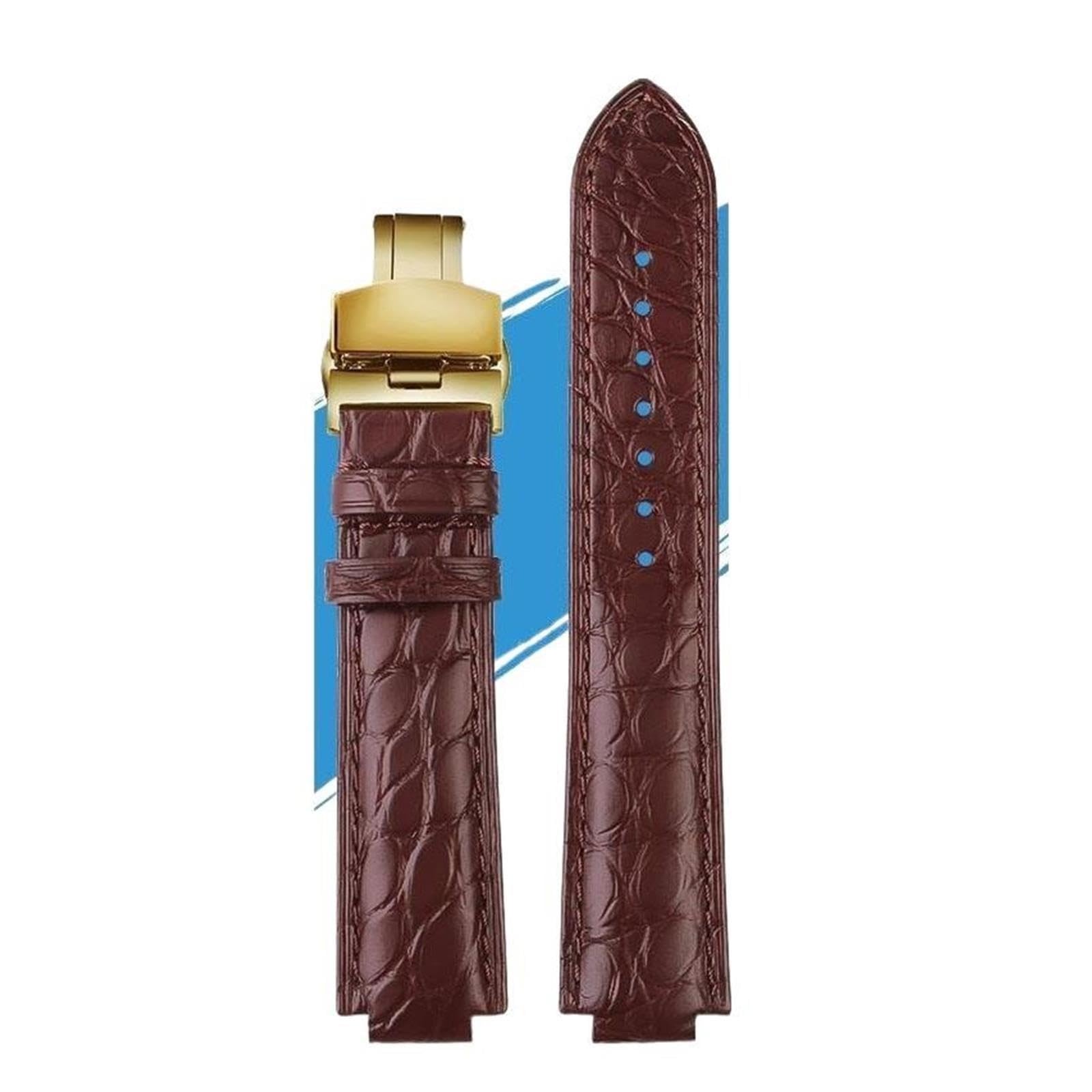 Compatible con Ballon Bleu De Cartier W69016Z4 W6900651 W69008 accesorios de correa de cuero Puerto de correa de reloj de cocodrilo 18mm 20mm suave