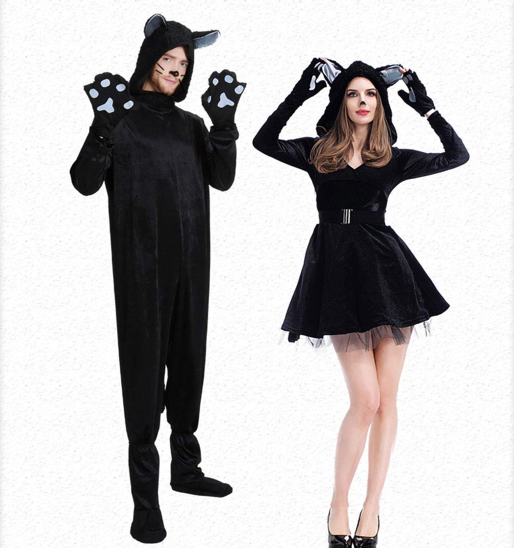 Amazon.co.jp: Diki Home 黒猫 コスプレ ハロウィン 子供 衣装 猫 3点