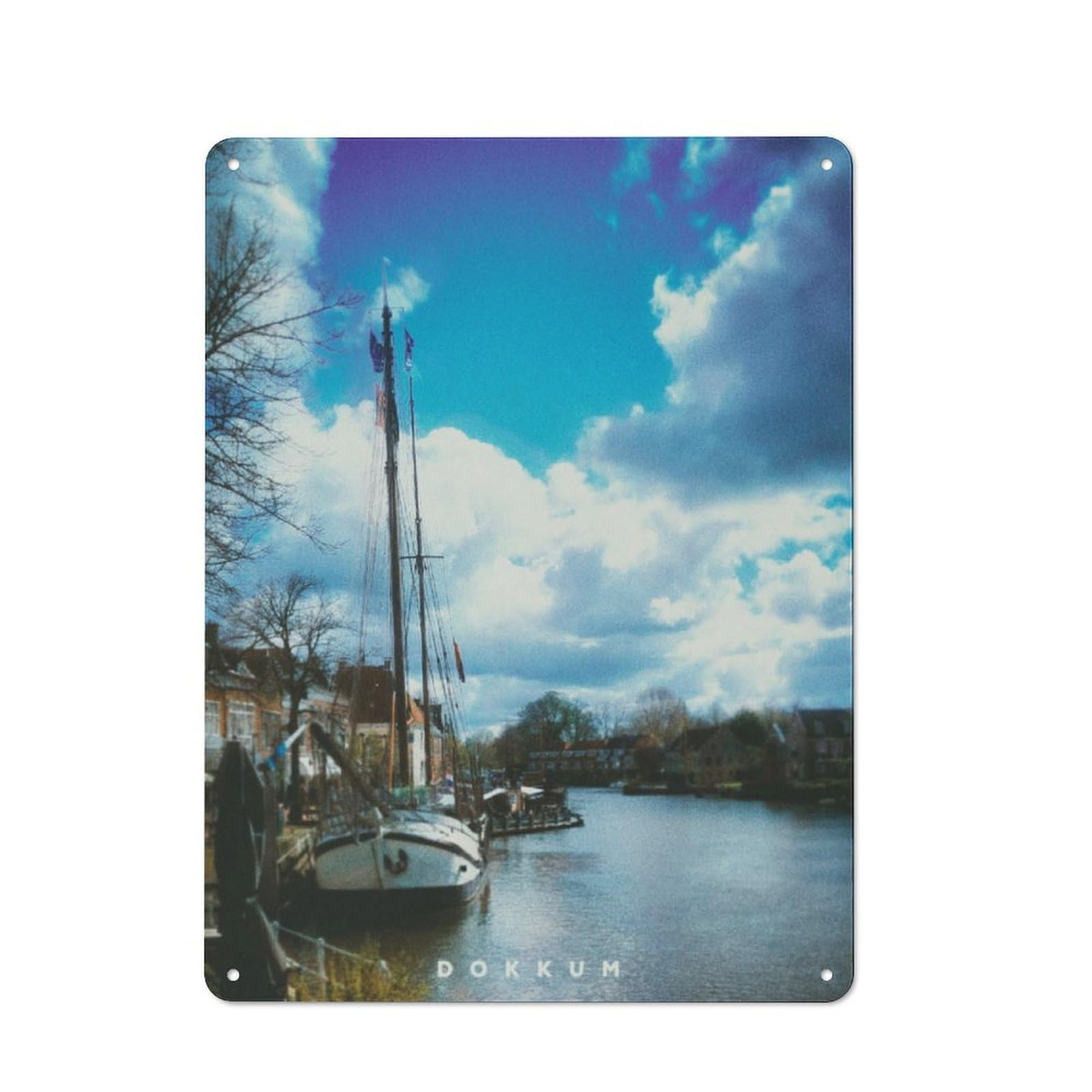 Dokkum Decorative Tin Sign 40x30cm, Country Country Wall Plaque for Dining Room, Cafe, Entryway Or Family Room