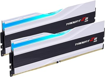 G.SKILL Trident Z5 RGB Series DDR5 RAM (Intel XMP 3.0) 48GB (2x24GB) 8400MT/s CL40-52-52-134 1.40V Desktop Computer Memory U-DIMM - Matte White (F5-8400J4052G24GX2-TZ5RW)