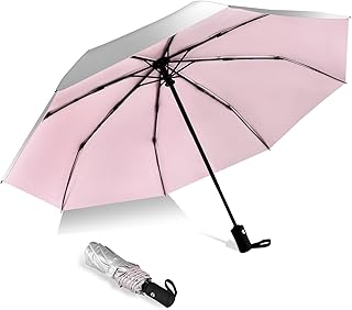 42/46/50inch Compact Umbrella Travel Size UPF 50+ UV Umbrella Sun Umbrellas UV Protection Waterproof And Wind Resistant Sun Blocking Umbrellas for Rain Auto Open Close