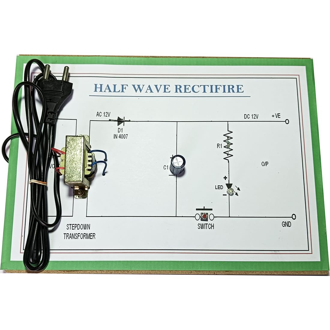 HALF WAVE RECTIFIER WORKING PROJECT-MODEL (B0CY4YM9MF) Amazon Price History, Amazon Price Tracker