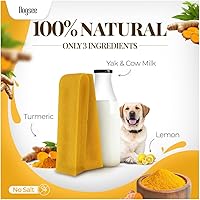 Vista 3 de Dogsee Masticadores de queso de yak del Himalaya con cúrcuma para perros 1lb (Grande - 4 barras) 100% totalmente natural Golosinas para razas