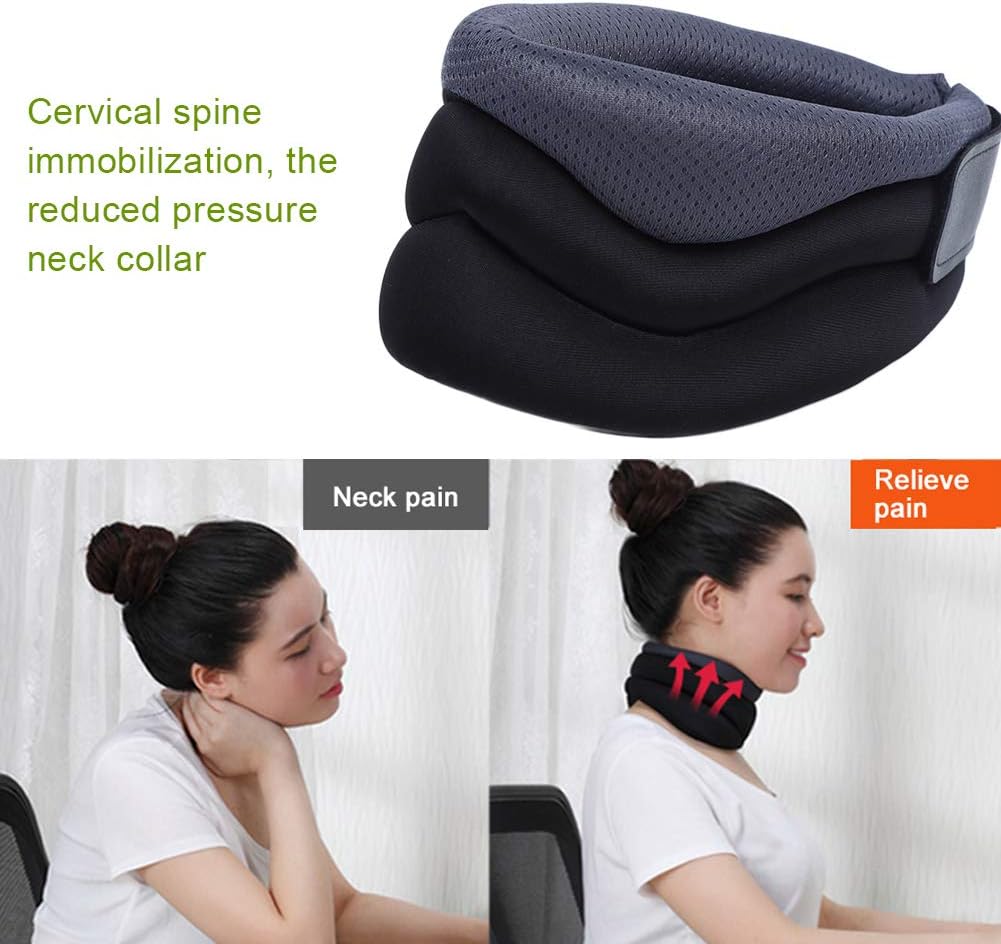 Neck Brace, Layered Cervical Neck Traction Device for Neck Support, Suitable for Neck Correction in The Office Or at Home (#1) : Sports & Outdoors