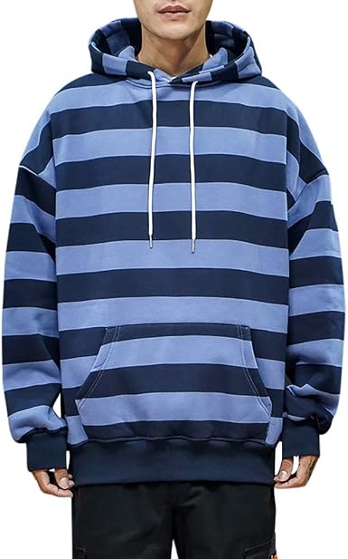 Vectry Sudaderas Hombre Hombres Otoño Invierno Moda Sudadera con Capucha De  Rayas Gruesas Blusa Sudadera con Capucha Casual Tops Deporte Blusa Camisa  Hombre: Amazon.es: Ropa