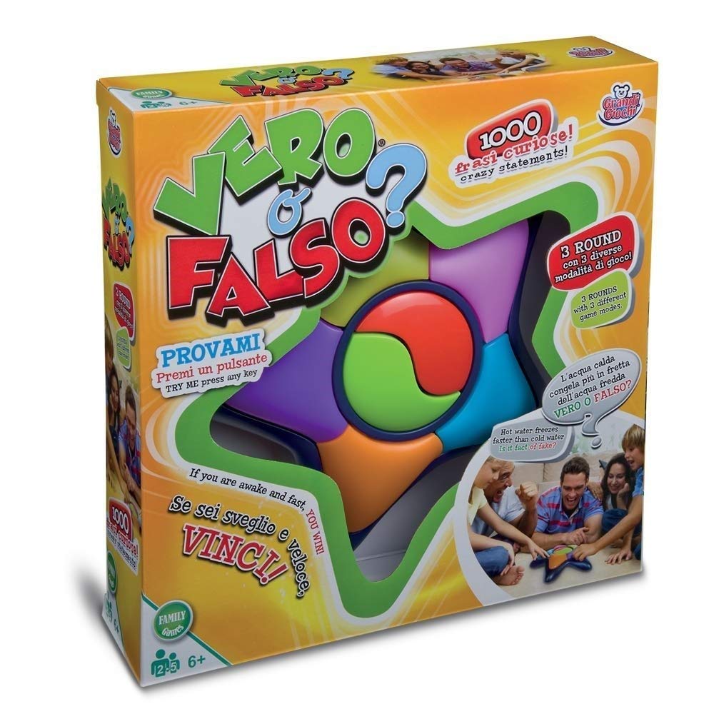 Vero O Falso Gioco di società ELETTRONICO 1000 Frasi Grandi Giochi