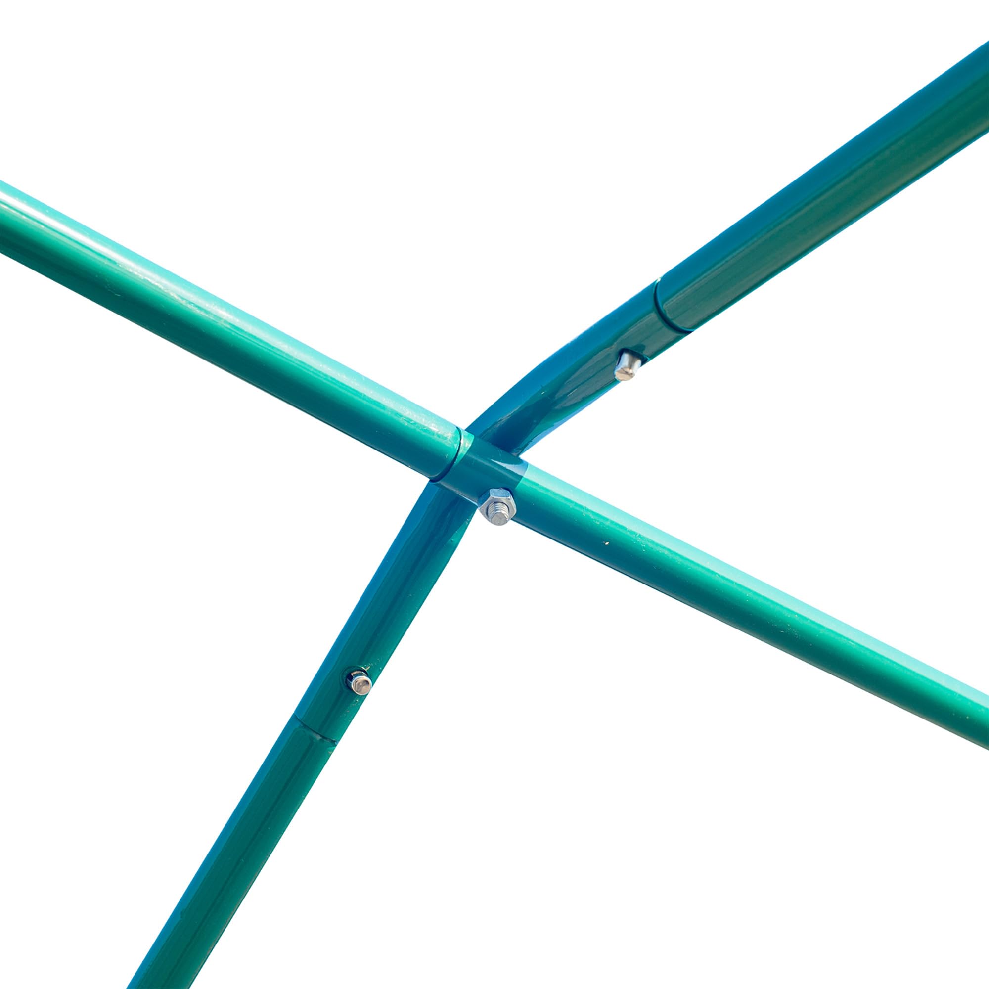 Outsunny Gewächshaus mit Rollbar Reißverschlusstür Foliengewächshaus 6x3x2m | Folientunnel mit 8 Netzfenster Stützstangen UV-beständig Winterfest Tomatenhaus, Grün