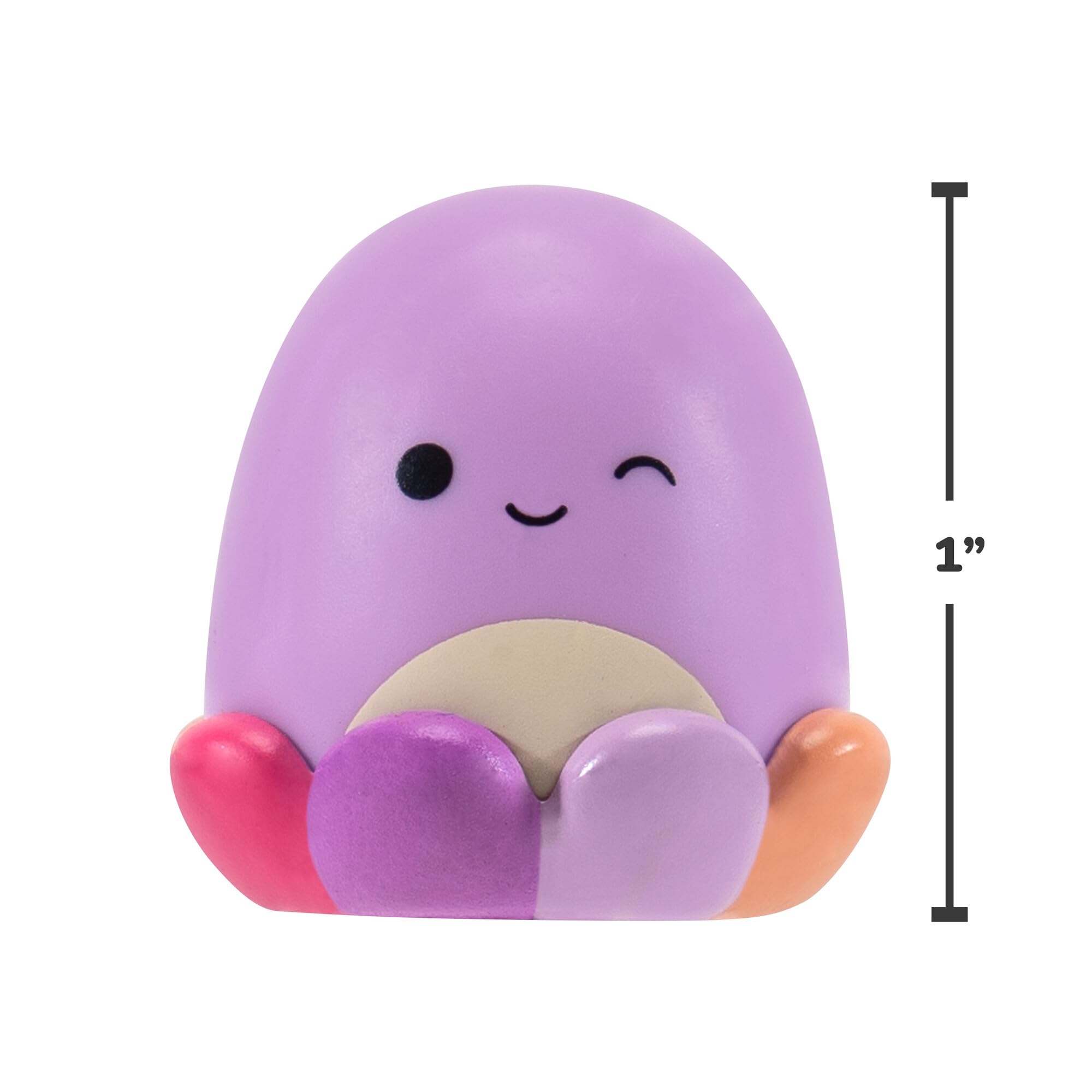 Squish-a-longs Zestaw 8 sztuk – 2,5 cm Mini-Squish z 2 akcesoriami, 1 pierścieniem i przewodnikiem kolekcjonerskim – zbieraj, wymieniaj i graj