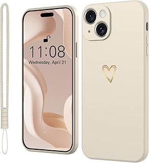 Mitetabo Funda para iPhone 13, color blanco