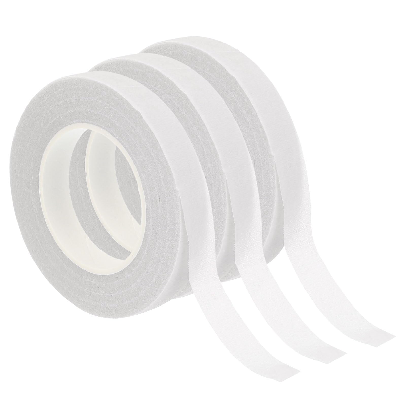 Ruban Floral Adhésif - Lot De 3 Rouleaux - Noir, 12 Mm X 27 M - Pour Bouquets, Arrangements Floraux, Artisanat