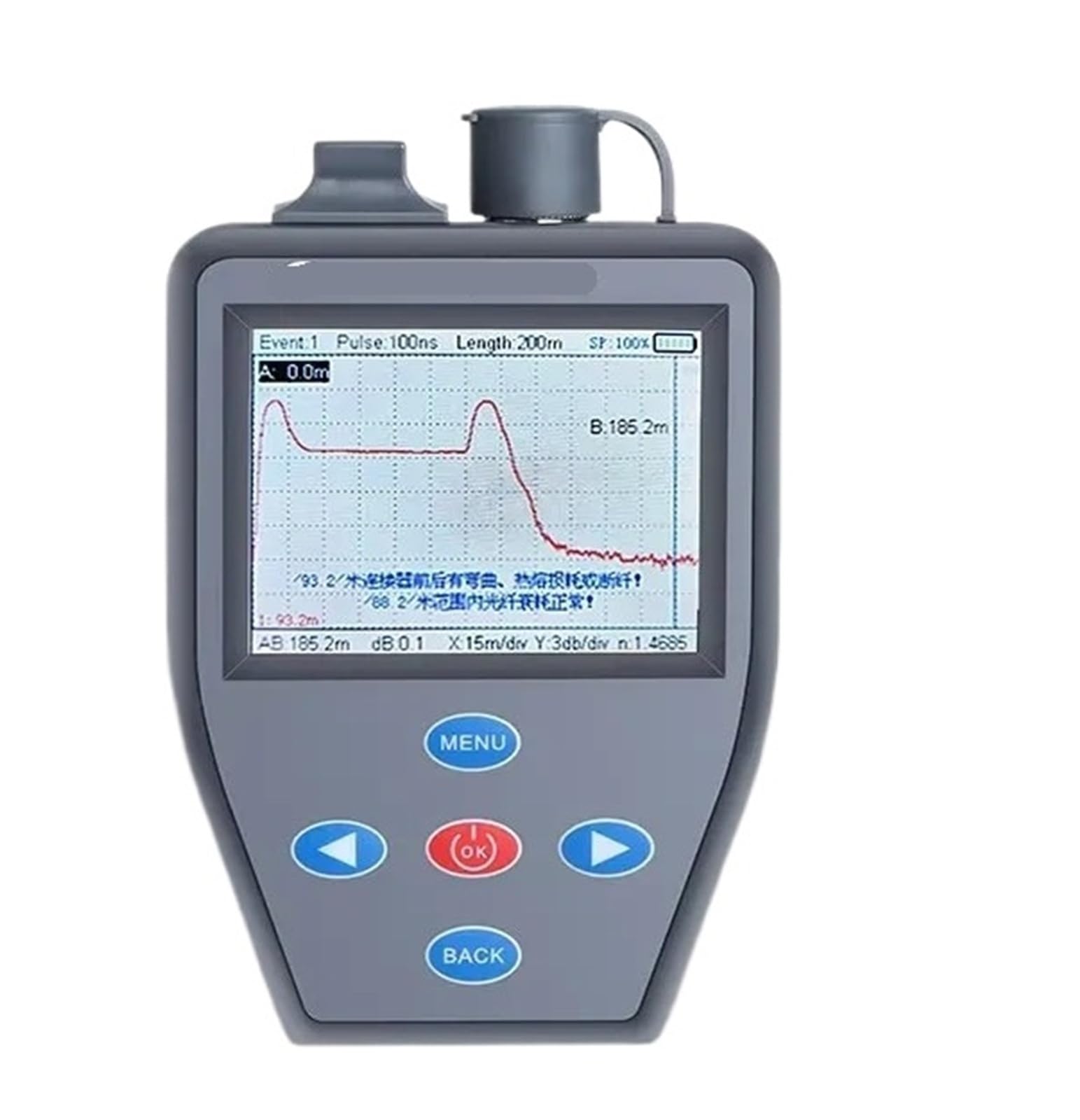 Misuratore di potenza ottica FTTH quattro in uno con sorgente luminosa stabile e cavo in fibra ottica attivo(1610nm -50 to 25)
