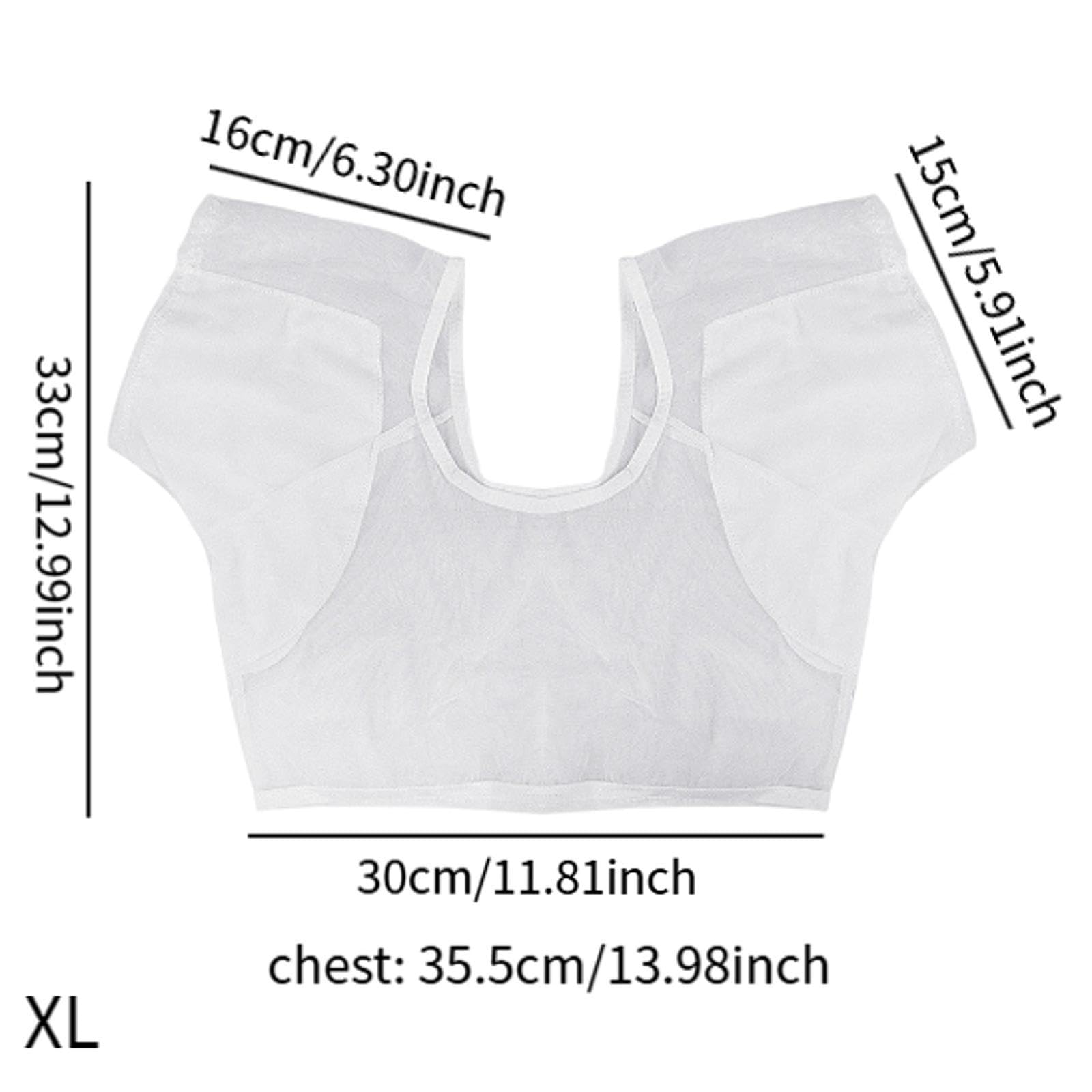Chaleco Antisudor Axilar con Almohadilla de Sudor para Camiseta Protector Lavable Y Reutilizable Algodón Suave Adecuado para Actividades Deportivas Gi