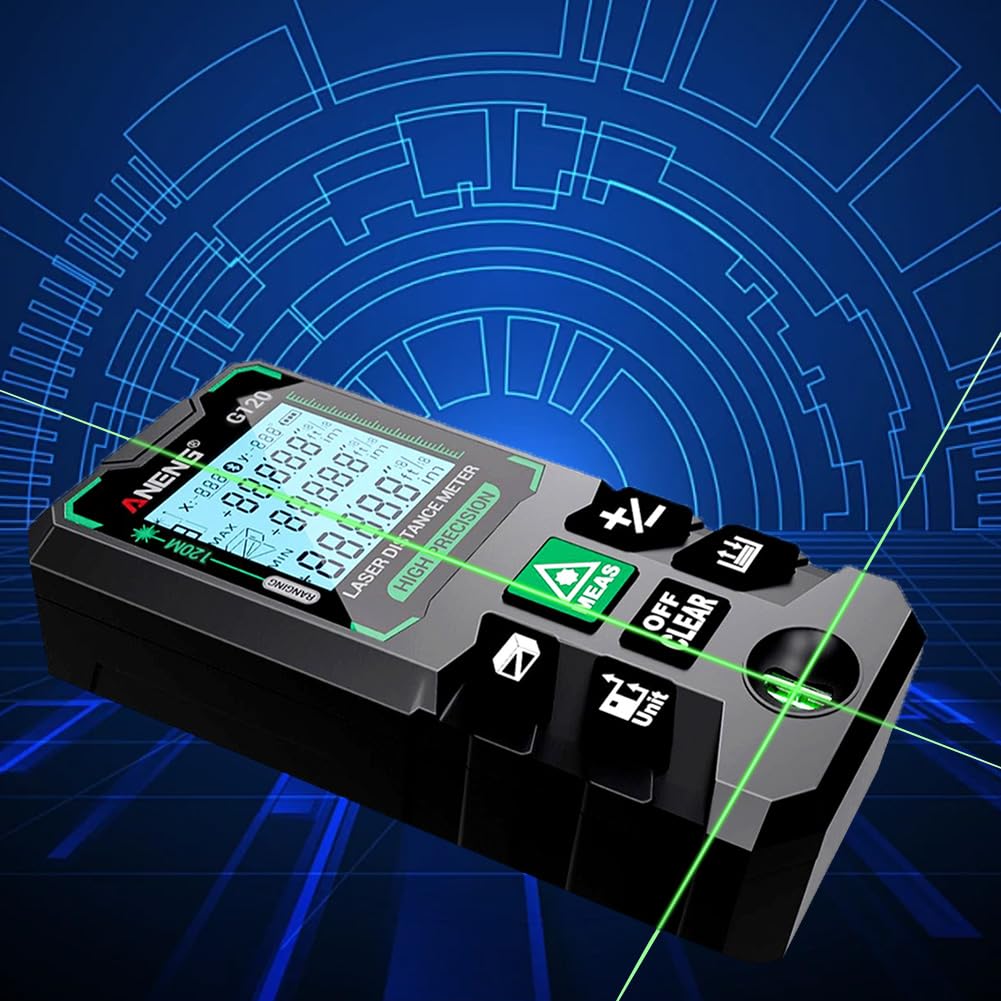 Laser intelligenti Telemetro Laser ad alta precisione Misuratore di distanza 30 Set di memorizzazione dati Strumento di misurazione calibrazione autonoma