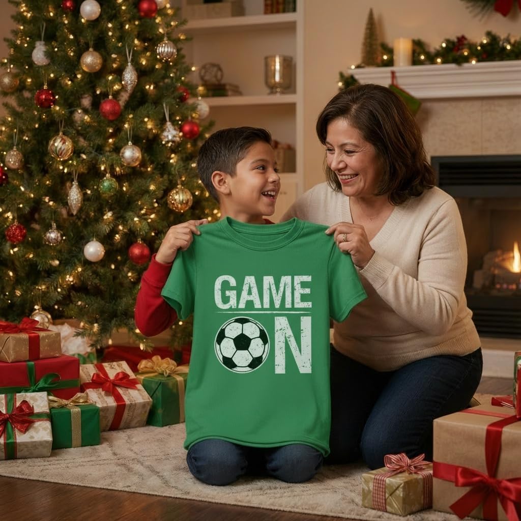 Tstars Soccer T-Shirt for Kids - Game On Youth Tee Gift for Boys and Girls Who Love Playing or Watching the Sport