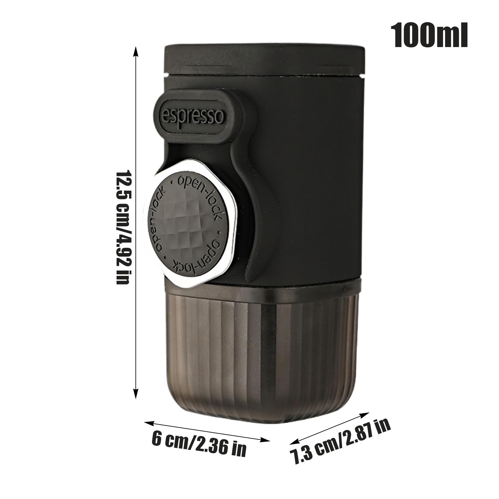 Przenośny Ekspres Kawowy Podróżny Wielorazowy młynek kawowy oraz ręczny | Podróżny ekspres do parzenia kawy Na Podróże, Kemping, Plener, Samochód,