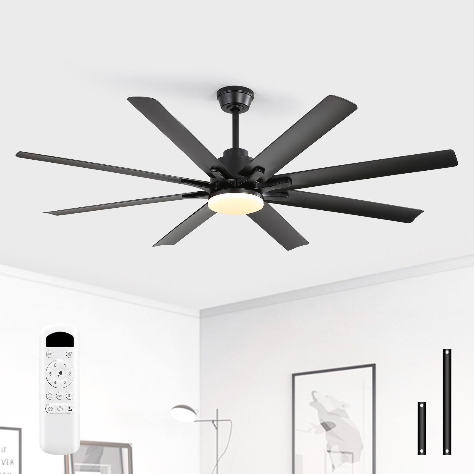 Sofucor 52 Inch 8-Blade Ceiling Fan