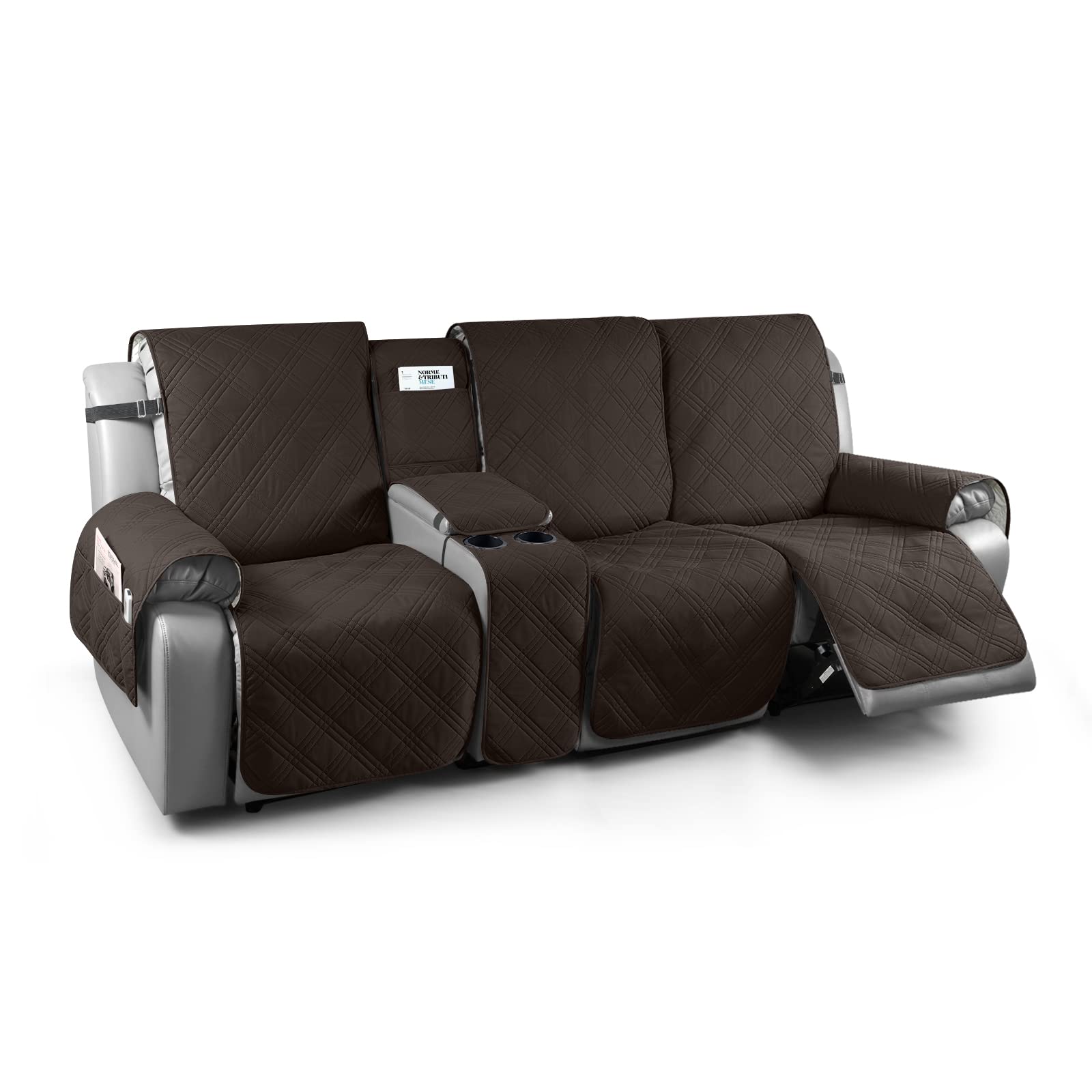 Photo 1 of TAOCOCO 3 Seater Recliner Couch Cover Chocolate Waterproof