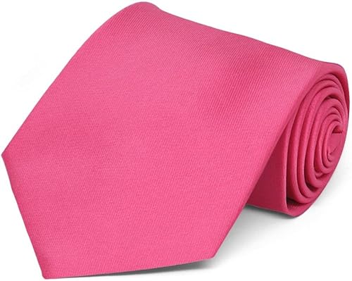 Miniatura 9 de TieMart Corbata de color sólido para hombre longitud estándar