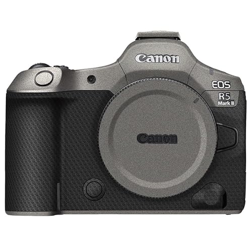 JJC カメラ 保護レザーフィルム カメラ本体 保護フィルム キヤノン Canon EOS R5 Mark II R5MK2 R5M2 カメラ用 3M材料 マットグレーアルミニウム