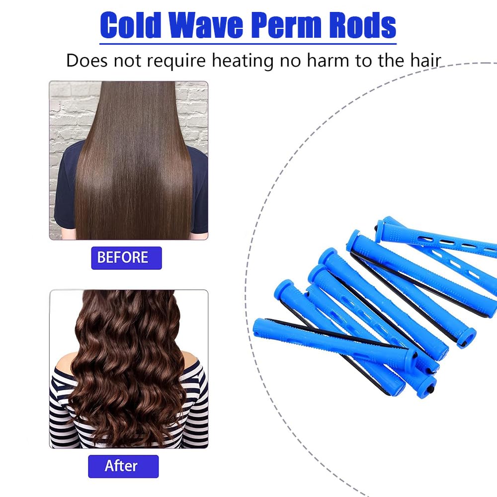 DBOO 60 pcs Small Perm Rods (0.35 Inch) with Tail Comb, 1 count (Pack of 60) - Image 3