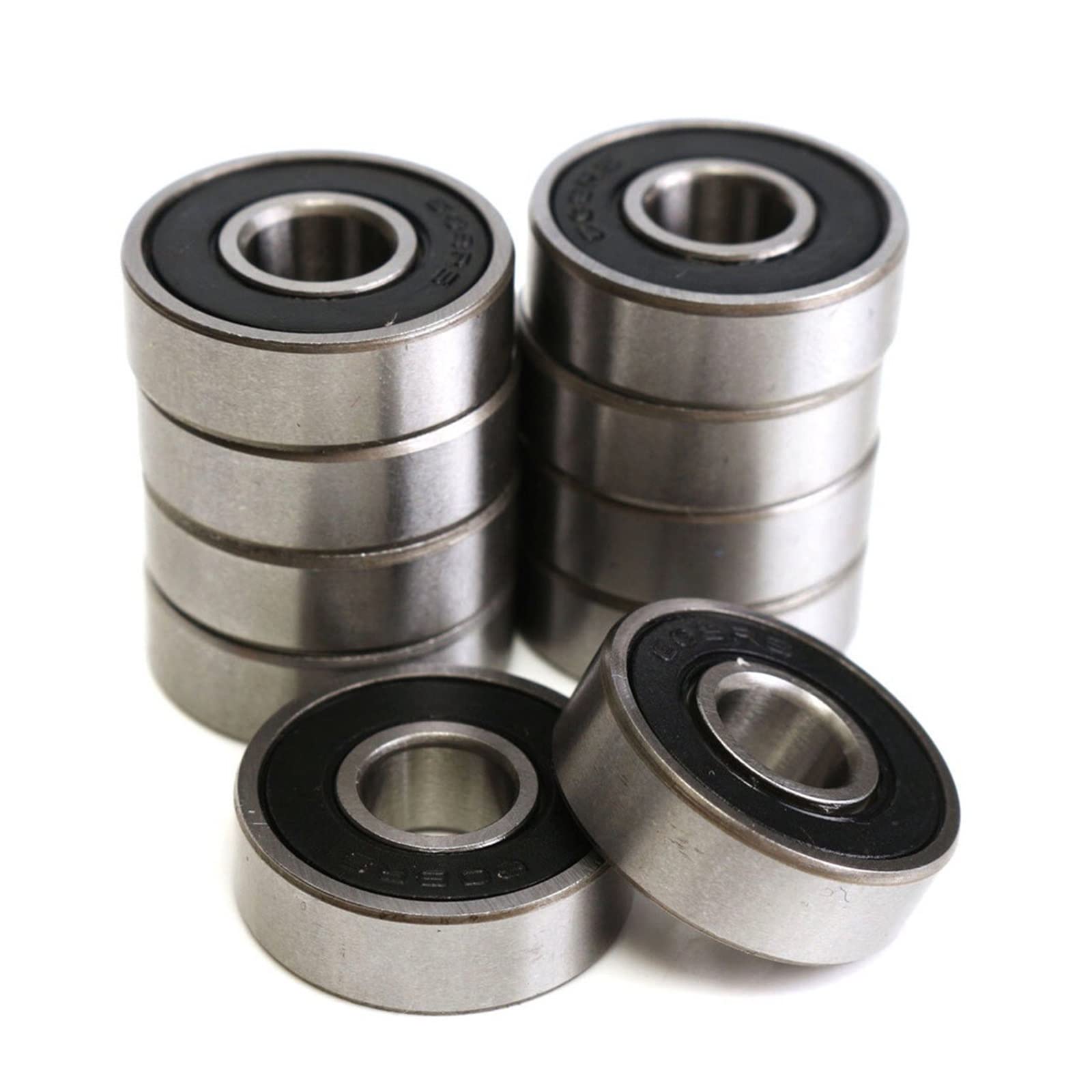 QAZYUIENW 1 Piece 608 2RS Ball Bearing high Performance 8x22x7mm deep Groove Steel Seal 608RS Z3V3 608-2RS 608rs