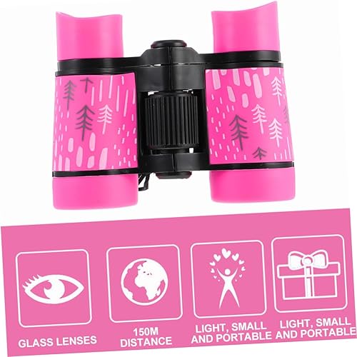 Miniatura 4 de UKCOCO Juego de 2 prismáticos para niños, binoculares para niños, telescopio para niños, binoculares, juguetes para niños, binoculares para niños,