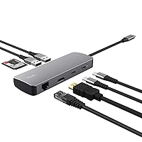 Trust Vylor Hub USB C 8-in-1 Adattatore HDMI 4K@60Hz, Gigabit Ethernet