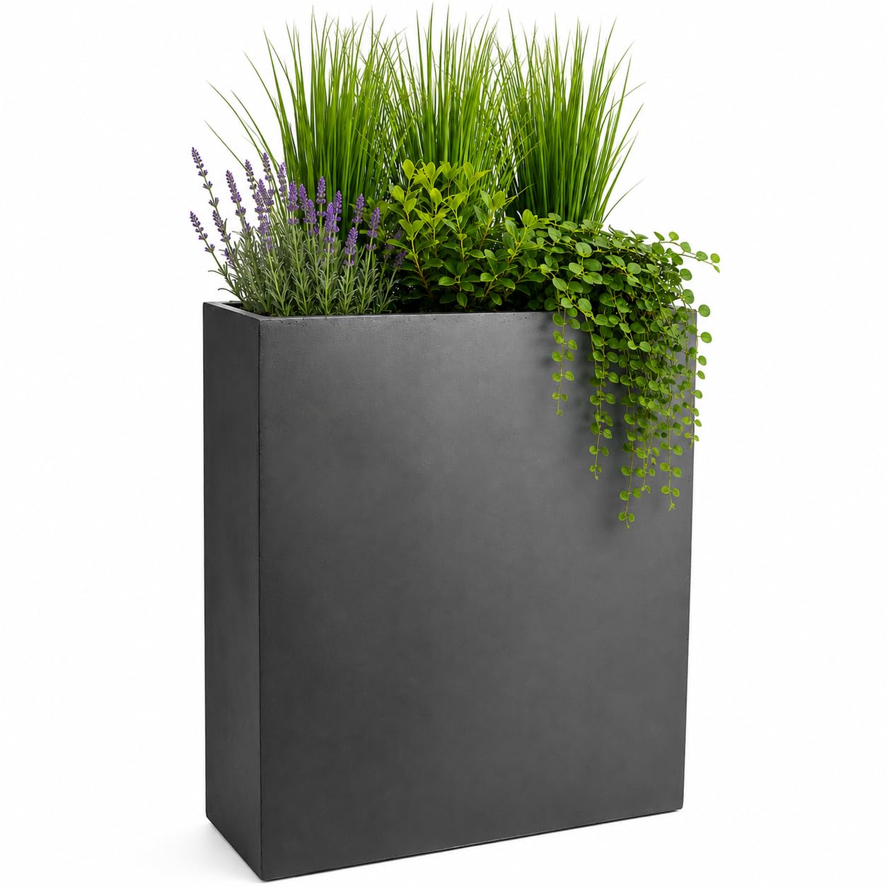 Pflanzwerk® Pflanzkübel Divider Anthrazit 72x60x25cm *Frostbeständiger Blumenkübel* *UV-Schutz* *Qualitätsware*