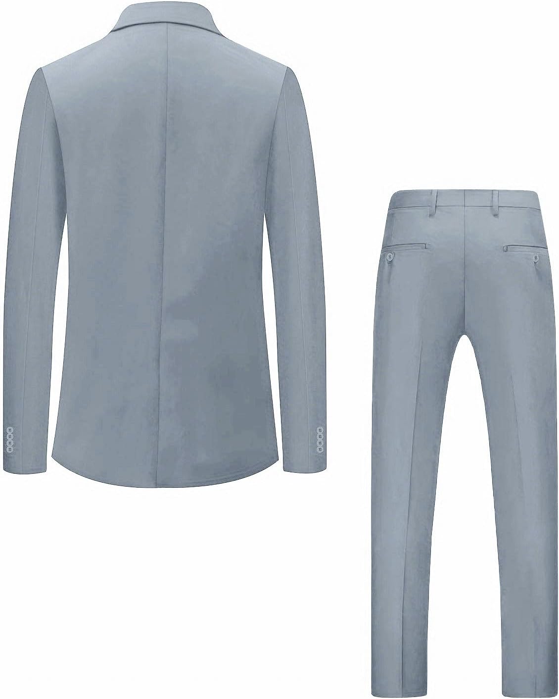 Mens Suits Classic fit 2 Piece 2 Button Formal Tuxedo Jacket Suits Pants Set for Wedding Business Prom - Image 5