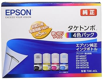 Amazon.co.jp: エプソン 純正 インクボトル タケトンボ TAK-4CL