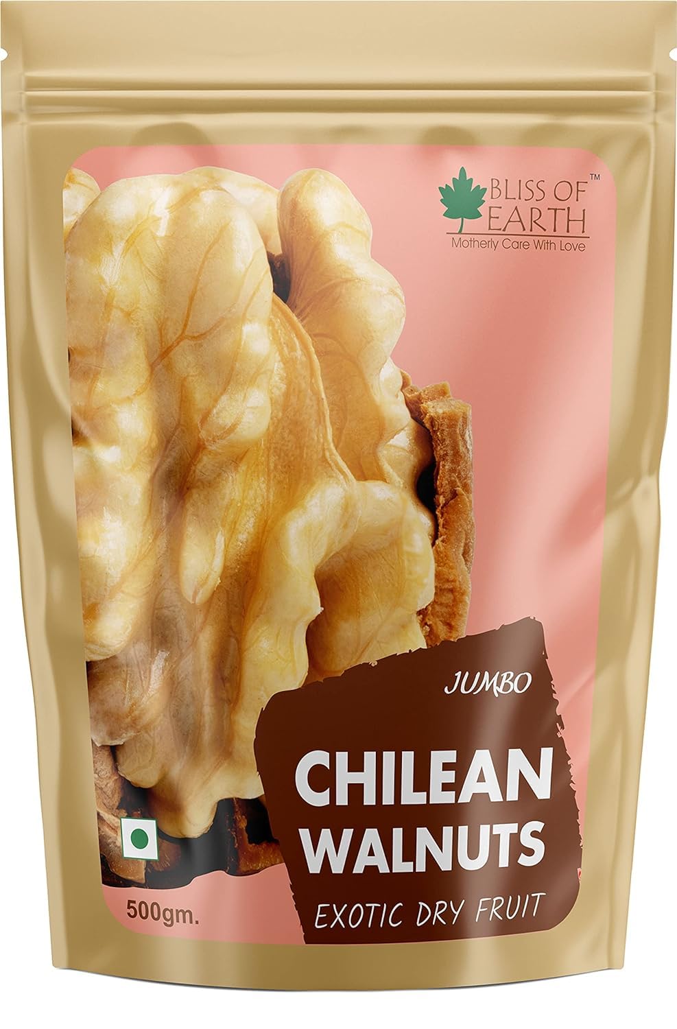 Bliss of Earth 500 Gm Jumbo Chilean Walnuts Kernels Without Shell (Akhrot Giri)