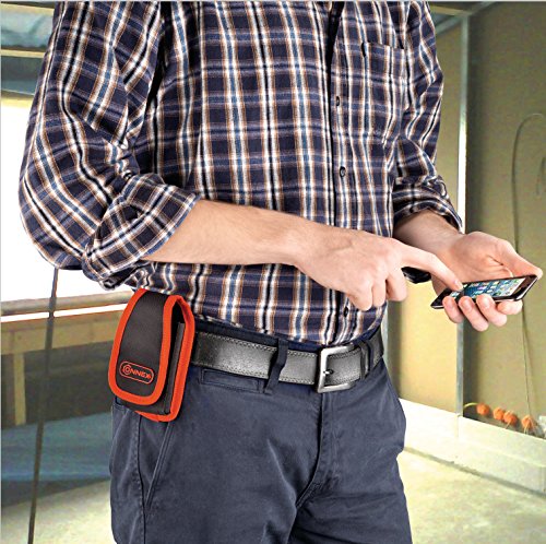 Connex Handytasche - Mit Klettverschluss - Ideal fr Baustelle & Outdoor -  Mit Grtelschlaufe - Aus Polyester - Pflegeleicht/Smartphone-Tasche/ Handyhlle/Baustellenhlle / COX952114, mehrfarbig : Amazon.de: Baumarkt