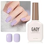 GAOY Pastel Purple Gel Nail Polish, 16ml Soak Off Gel Polish, UV Light Cure for Nail Art DIY Manicure at Home, 2000 Pale Lilac