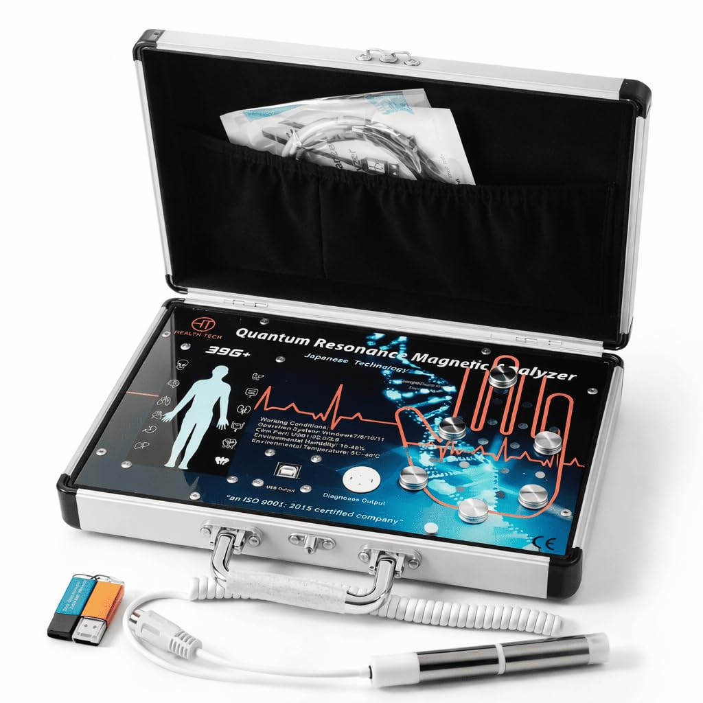 39G+ Quantum Health Analyzer Machine Full Body Scan with Rod Sensor & Hand Grip (Model 2in1)-image-5