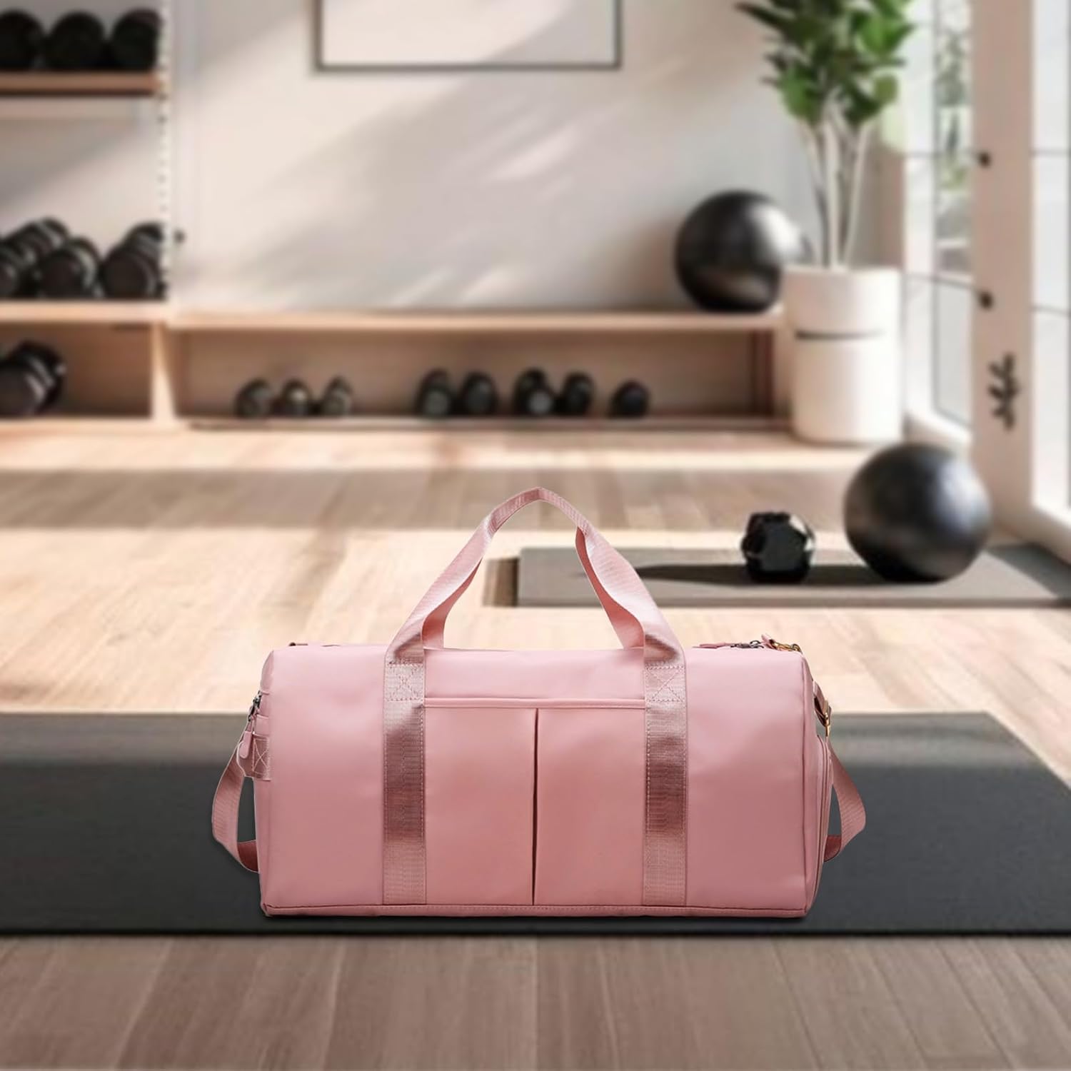 Personalized Gym Bag for Women & Men - Custom Embroidered Duffel Bag with Wet/Dry Pockets, Shoe Compartment & Waterproof Canvas - Ideal for Travel, Sports, Workout, Bridesmaid Gifts & Camping