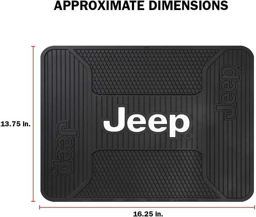 Plasticolor 001611ZX4 Jeep Elite 4pc Front and Rear Floor Mat kit
