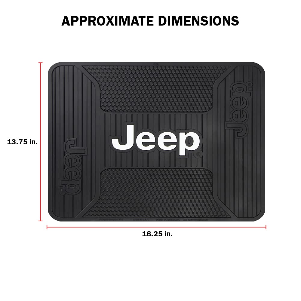 Plasticolor 001222R01 Jeep Elite Style Rear Seat Floor Utility Mat for Car Truck or SUV 16 75 L — view 2