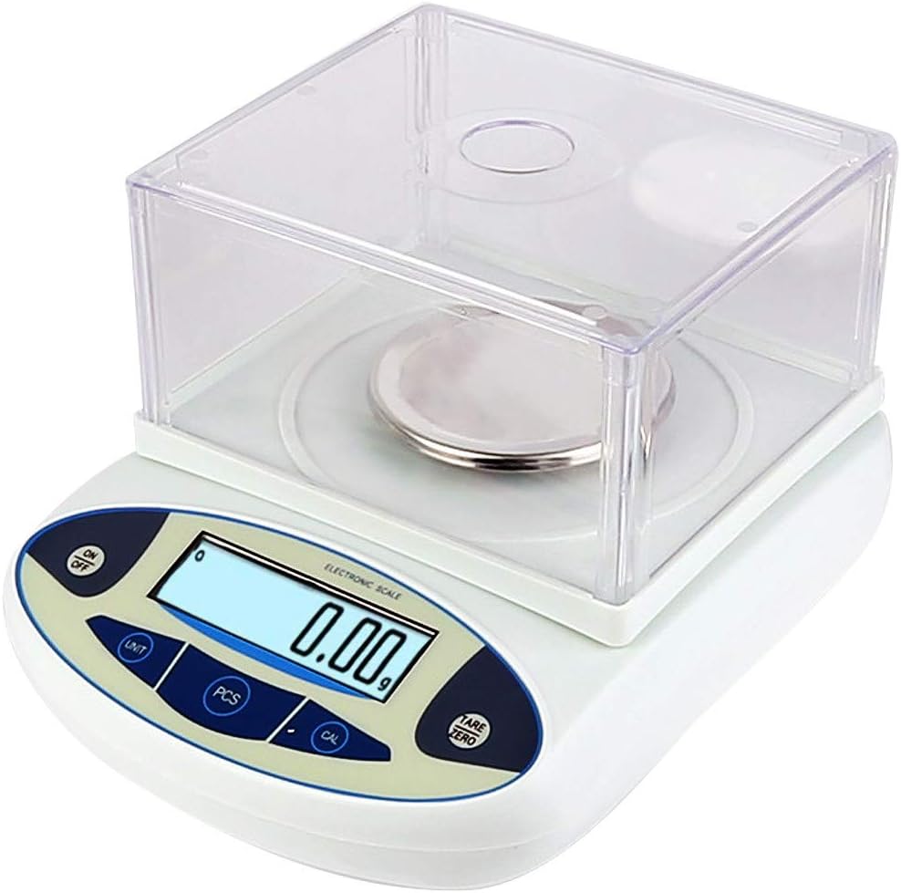 ZH-VBCPrecision Digital Scale .001g, Lab Scale Precision 100g/200g/300g/500g X 0,001g Analytical Electronic Balance Lab Precision Weighing Balance Scales Jewelry Scales Kitchen,200g/0.001g