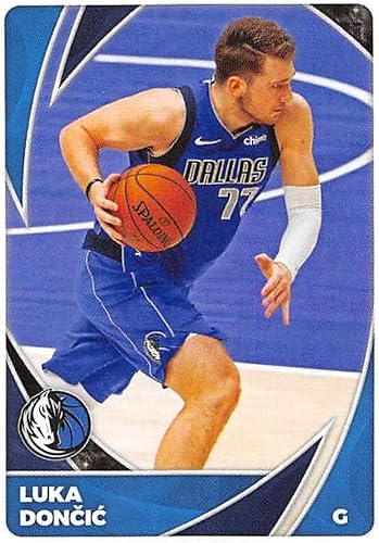 2020-21 Panini Stickers #304 Luka Doncic Official NBA Basketball Album Sticker Measuring 2.75 inch tall X 2 inches wide in Raw (NM or Better