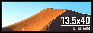 LaVie Home 13.5x40 Picture Frame for Wall Display, 13.5x40 Black Picture Frame with HD Plexiglas, 13.5 x 40 Panoramic Frame 1 Pack, Display Frame for Vertical or Horizontal, Classic Collection