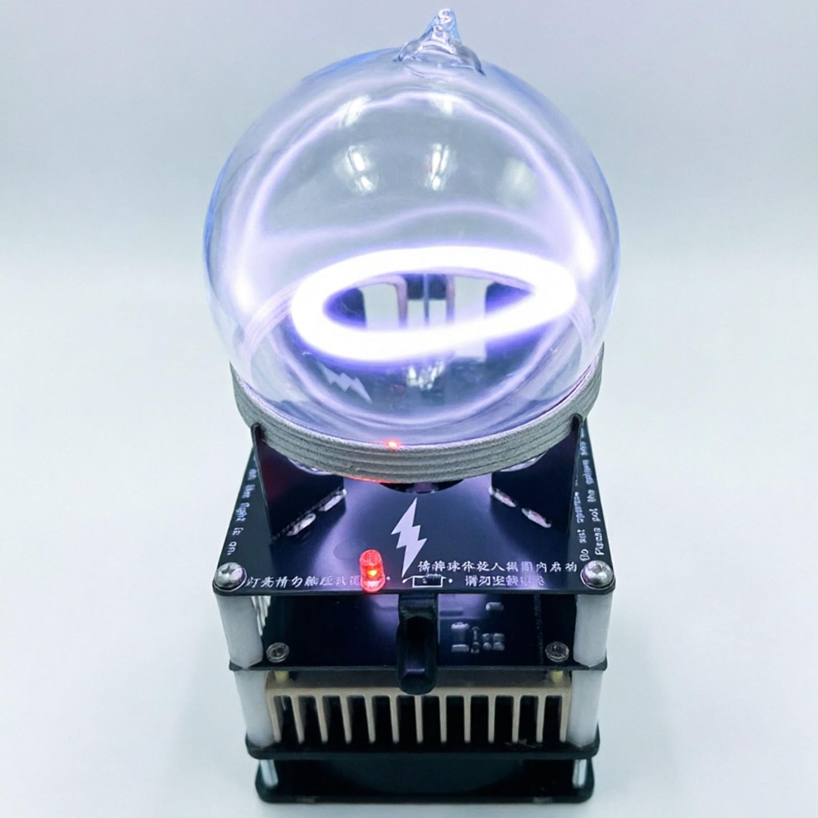 VILA SMO Toroid Circuit Plasma Ring Drive Plasma Ball, DIY Xenon Toroid Plasma Ring, Diameter 9 Cm, Internally Filled with Inert Gas for Party Decoration Home Decor Science Gift Outdoor Use