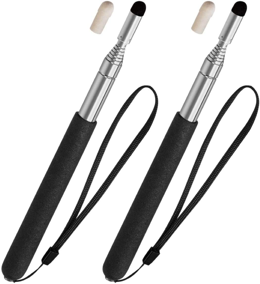 Yolev 2 Stks Telescopische Leraren Pointer Mini Hand Pointer Stick Intrekbare Vinger Pointer Uitschuifbare Whiteboard Pointer Stick voor Leraar Klas Aids